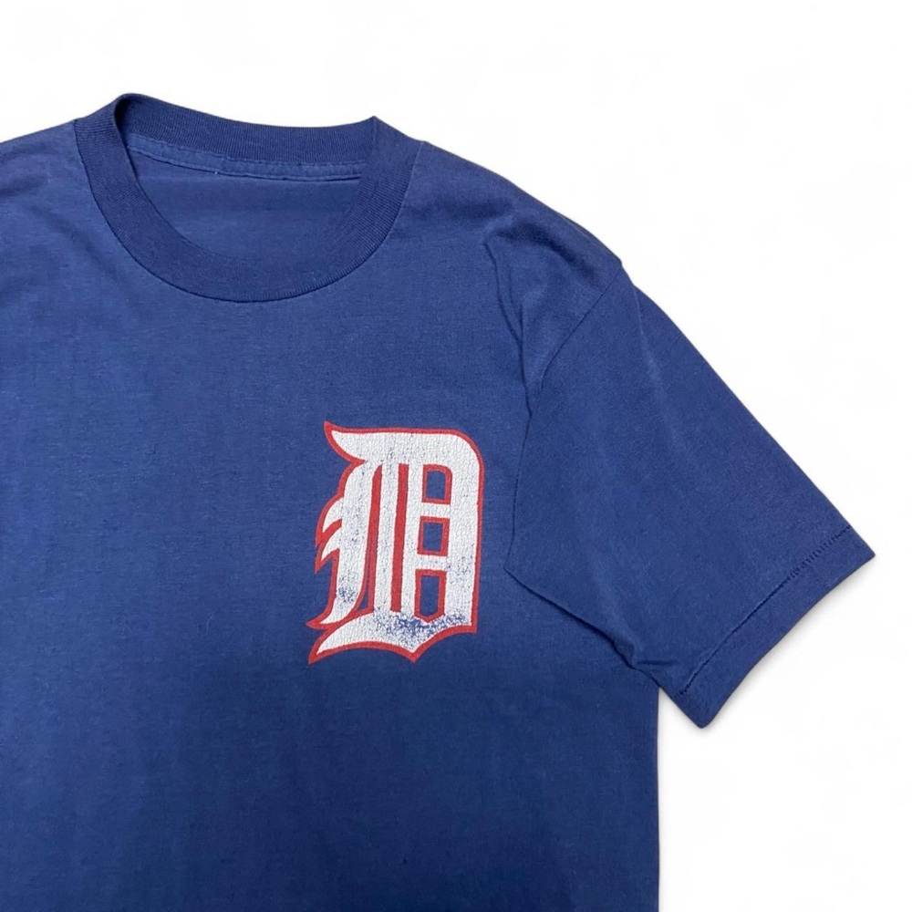 Vintage Detroit tigers‎ mlb navy faded t-shirt